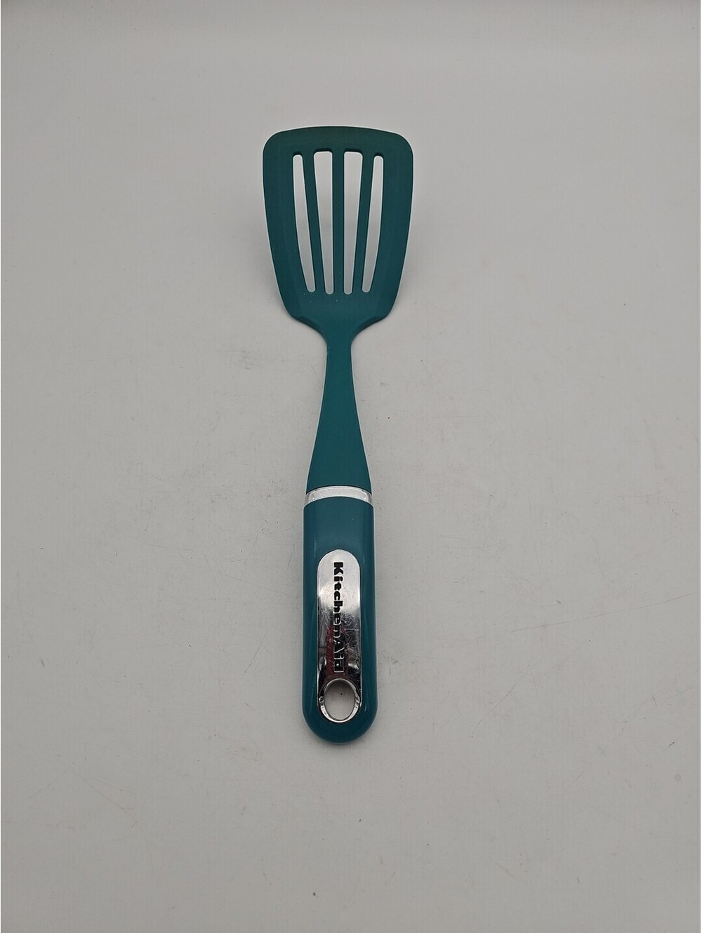 KitchenAid Slotted Spatula Turner, Teal, Used